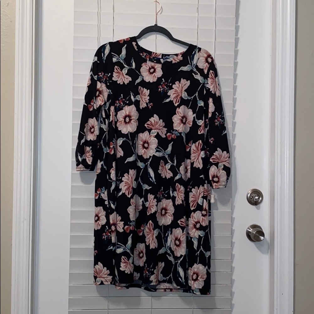 Knee length flower dress